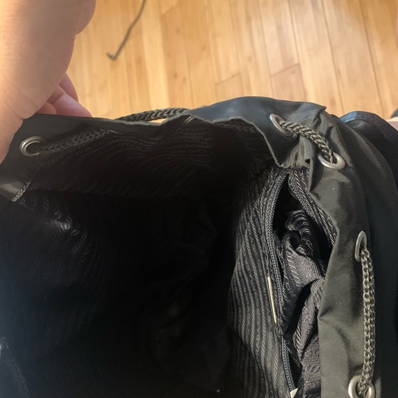 Authenic PRADA Tessuto Nylon Leather Backpack - Picture 9 of 13